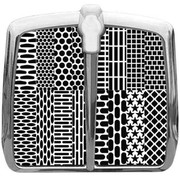 Custom Punched Grille Insert With Vertical Rectangles Replacement