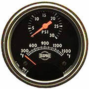 3IN Chrome Turbocator Gauge Kit 300-1500F 0-30 PSI W- 14 Foot Wiring Replacement