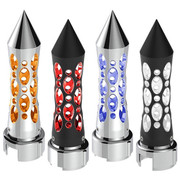 Chrome Daytona Gearshift Knob Thread On With Red LED Adapter For 1310.28 Speed Replacement