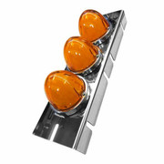 Front Air Cleaner Light Bars With 6 Watermelon GLO Lights Amber LED Amber Lens