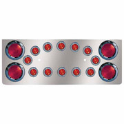 CLASSIC 120 YEAR 2010 PASSENGER SIDE 4 X 6 INCH HIGH POWER LED CHROME PROJECTION HEADLIGHT WITH TURN SIGNAL AND POSITION LIGHT BAR