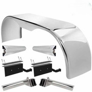 9370 YEAR 1988 DRIVER SIDE 4 X 6 INCH HIGH POWER LED CHROME PROJECTION HEADLIGHT WITH TURN SIGNAL AND POSITION LIGHT BAR