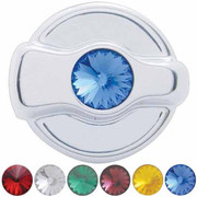 330 YEAR 2001 CHROME AC CONTROL KNOB WITH BLUE JEWEL