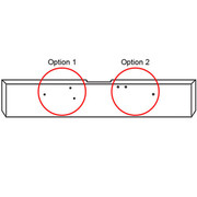20 Inch American Eagle Square Corner Bumper With Tow and 2 M1 - P1 Light Holes Replacement