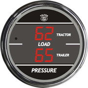 FLD112 YEAR 2001 GREEN DIGITAL DUAL DISPLAY GAUGE LOAD PRESSURE TRACTORTRAILER 0-100 PSI