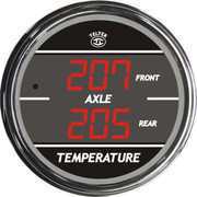 T600 YEAR 1992 BLUE DIGITAL DUAL DISPLAY FRONTREAR AXLE TEMPERATURE GAUGE 100-300 DEGREES F