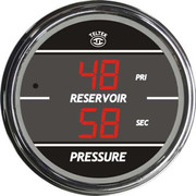 CLASSIC XL 132 YEAR 2007 2.0625 INCH RED DIG DUAL AIR PRESSURE GAUGE PRIM SEC RESERVOIR 0-150 PSI