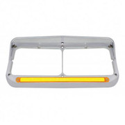 FLC120 YEAR 1983 CHRM 24 LED RECT DUAL HEADLIGHT BEZEL W VISOR AND AMB GLO LIGHT PASS AMB LED CLEAR LEN