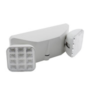 LED Emergency Light Triple Head Adjustable Surface Mount White Housing Replacement