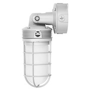 20W LED Jelly Jar Fixture 120-347V 0-10V Dimmable Selectable Color Temperature Gray Finish Replacement