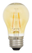 LED 4.5W A15 Vintage Filament Bulb Dimmable 2200K Warm Amber 2-Pack Replacement