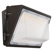 40W LED Non-Cutoff Wall Pack 120-277V 0-10V Dimmable Sel CCT Bronze Finish with Photocell Replacement