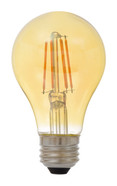 LED 4.5W A19 Vintage Filament Bulb Dimmable 2200K Warm Amber 3-Pack Replacement