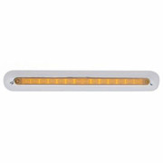 CENTURY 112 YEAR 2006 CHROME PLASTIC 12 INCH LED LIGHT BAR WITH 14 DIODES CLEAR LENS AND MIRROR FINISH