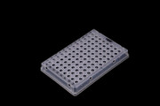 0.1 mL 96 Well PCR Plate Full Skirt Clear H1 Notch Sterile 5 bag 25 pk 100 cs Replacement