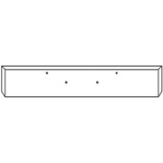 18 Inch Chrome 45 Degree Mitered End Roadrunner Bumper with Tow 15 - 2 Inch Round Light Holes Replacement