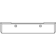 20 Inch Chrome Steel American Eagle Boxed End Bumper with UST Mounting Plate and Tow Holes Replacement