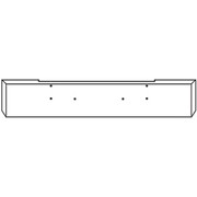 W900L YEAR 2023 20 INCH STAINLESS STEEL BOXED END BUMPER WITH 9 OVAL LIGHT HOLES AND TOW HOLES