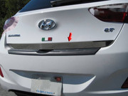 Stainless Steel Rear Deck Accent 1Pc 4-door GT Hatchback For Hyundai Elantra 13-17 Replacement