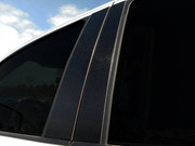 Brushed Matte Black Pillar Trim 4Pc 4-door 1500 Pickup Truck Crew Cab Replacement