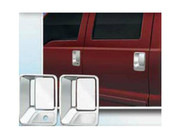 Chrome ABS Door Handle Cover 4Pc 2-door Pickup Truck w/2-keyhole-driver side key access only Replacement