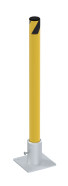 Steel Removable Pipe Safety Bollard 24 In x 1.75 In Yellow Replacement