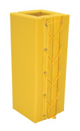 Vinyl Column Protective Pad Square 3 Ft. x 9 In. Yellow Replacement