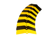 ABS Plastic Sidewinder Protector 40 In. x 13.625 In. 260 Lb. Load Capacity Black Yellow Replacement
