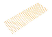 Steel Bolt On Wire Mesh 96 In. Length For Square Safety Handrail Yellow Replacement