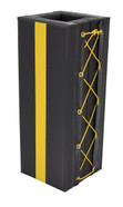 Vinyl Column Protective Pad Square 3 Ft. x 9 In. Black Replacement