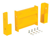 Steel 2 Ribbed Drop In Style Guard Rail 12 In. Length Yellow Replacement