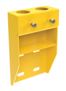 Steel Wall Mount Bracket For Pipe Safety Railing Yellow Replacement