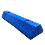 Solid Recycled Plastic Parking Block 24 In. x 6 In. x 3.25 In. Blue Replacement
