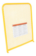 Steel Work Platform 84 In. Back Height x 36 In. Wide Yellow Replacement