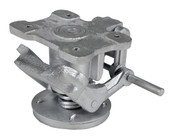 Steel Top Mount Floor Lock 4.5 to 5.625 In. Height Silver Replacement
