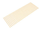 Steel Bolt On Wire Mesh 60 In. Length For Square Safety Handrail Yellow Replacement
