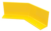 Steel Floor Safety Curb 45 Degree Corner 0.25 In. Thick Yellow Replacement
