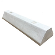 Solid Recycled Plastic Parking Block 24 In. x 6 In. x 3.25 In. White Replacement