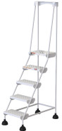 SPRING LOAD ROLL LADDER PERF 5STEP WHT Replacement