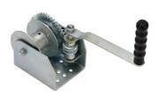 Steel Single Wall Mounted Hand Winch 1500 Lb. Capacity Silver Replacement