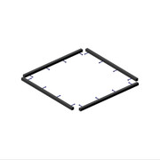 TREE GRATE FRAME SQUARE BLACK 4 FOOT Replacement