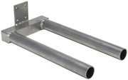 Steel Double Spindle Manual Work Positioner Attachment 5.5 In. x 9.75 In. x 20 In. Silver Replacement