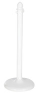 Plastic Barricade Floor Mounts 4 Pack 14 In. x 14 In. x 38.5 In. White Replacement