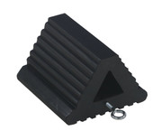 Extruded Rubber Wheel Chock 8.5 In. x 8.5 In. x 6 In. Black Replacement