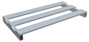 Aluminum Half Skid 24 In. x 47.875 In. x 3.75 In. 4000 Lb. Capacity Silver Replacement