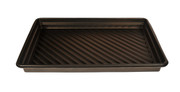 Heavy-Duty Polyethylene Utility Tray 24 In. x 36 In. 18 Gallon Sump Capacity Black Replacement