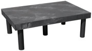 Polyethylene Solid Top Dunnage Rack 36 In. x 24 In. 700 Lb. Capacity Black Replacement