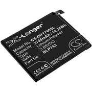 3.85V 3700MAH 14.25WH BLACK 73.50 X 62.56 X 4.84MM Replacement