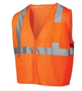 Class 2 Hi-Vis Safety Vest Case of 5 L - Orange Replacement