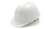 Cap Style Hard Hats Case of 16 Ratchet - White - 6 Pt Replacement